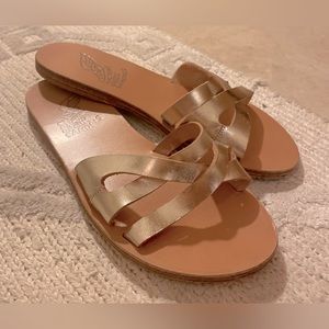 🍒 ANCIENT GREEK SANDALS gold slips 🍒